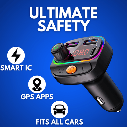 AMPCONNECT™️ Car Bluetooth Device 2.1 A Dual USB Port